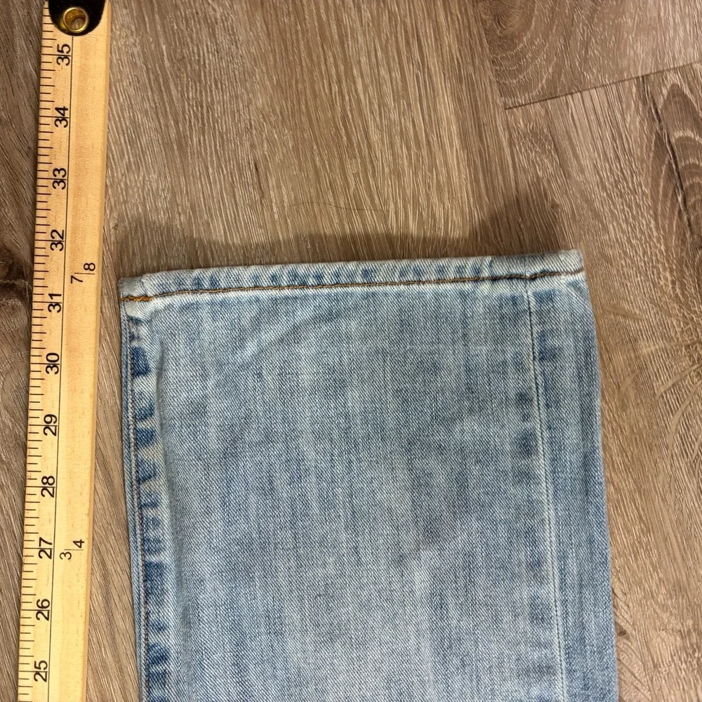 Lucky Brand 121 Heritage Slim Jeans 33x32 JEans Light Stone Wash Faded USA